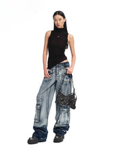 "Feria Series" Volcano Denim Loose Wide-leg Jeans - CHINASQUAD