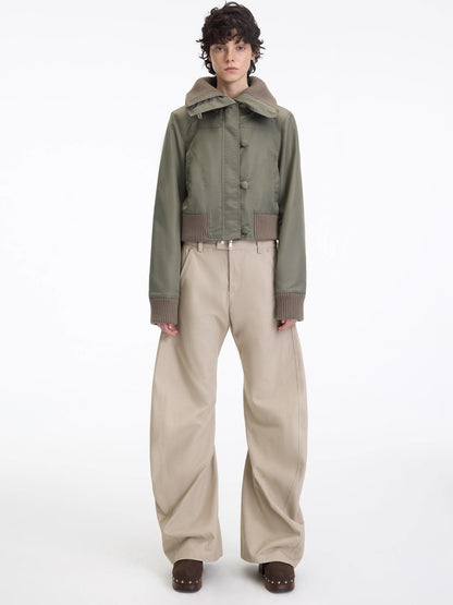 Asymmetrical Sculpted Utility Pants