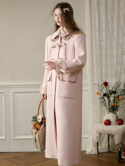 Plush Pink Wool Lamb Coat