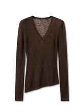 Alpaca Irregular Thin Long-sleeve Blouse - CHINASQUAD