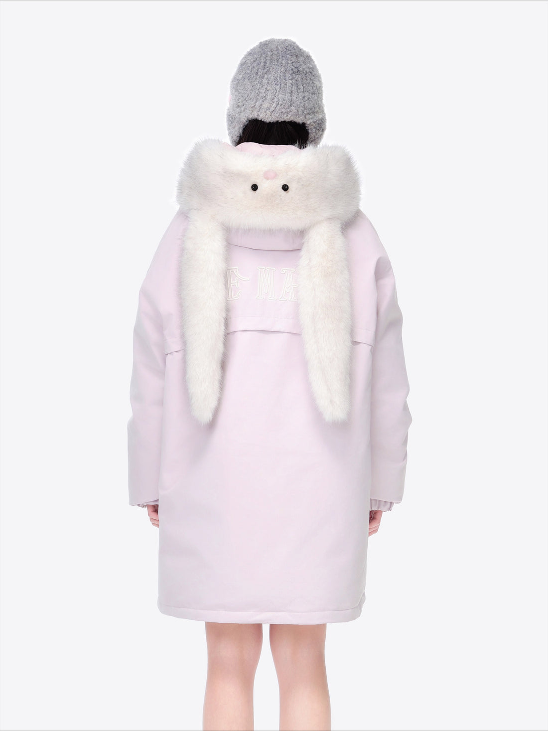 Faux Fur Collar Parka Down Coat