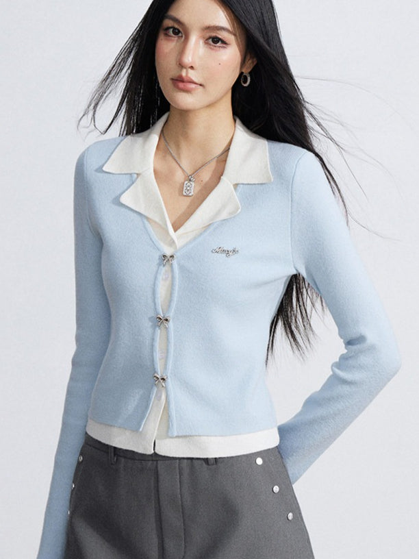 Preppy Soft Knit Polo Long Sleeve Base Layer