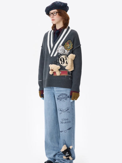 Platform 9¾ V-Neck Sweater