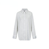 Shiny Rhinestone Striped Lace Patchwork Shirt & Skirt - CHINASQUAD