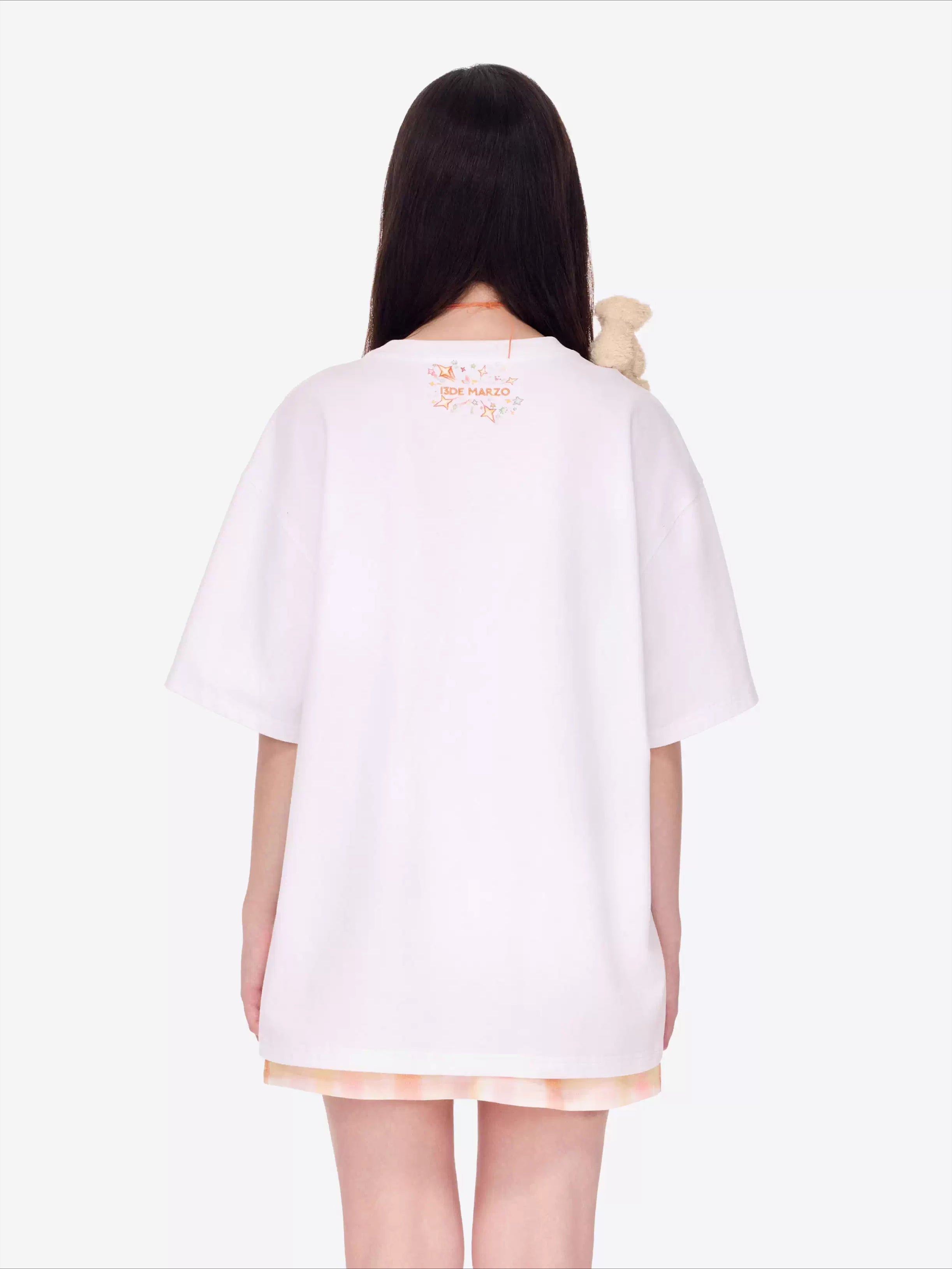 Luminous Heart Graphic Oversized T-Shirt