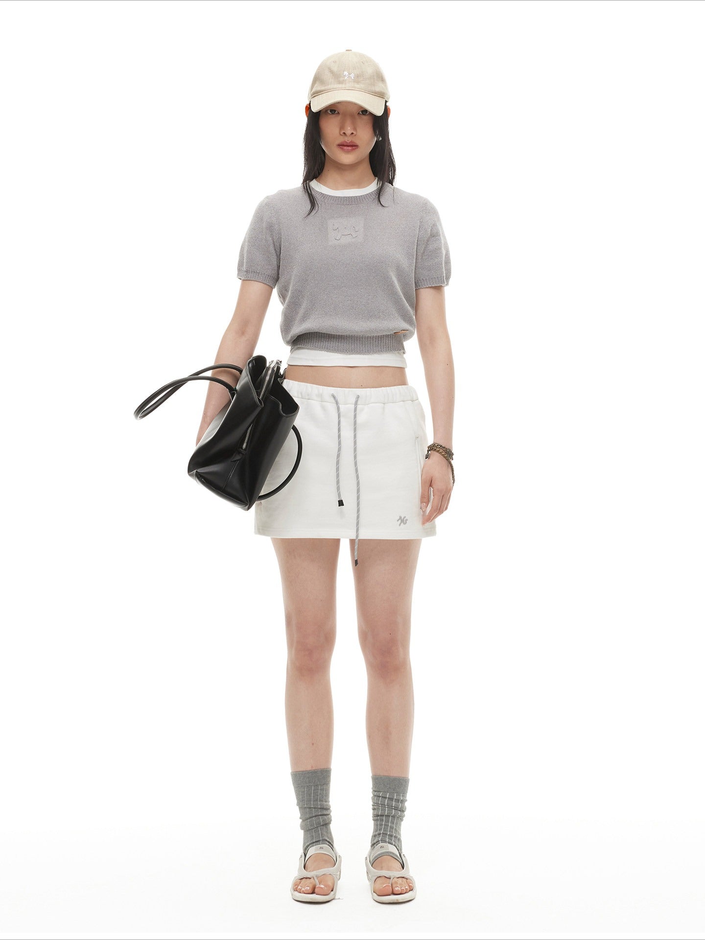 Matisse Drawstring A-Line Mini Skirt