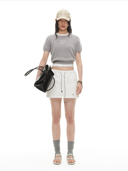 Matisse Drawstring A-Line Mini Skirt