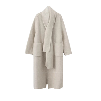 Oversized Double-Faced Wool Long Coat