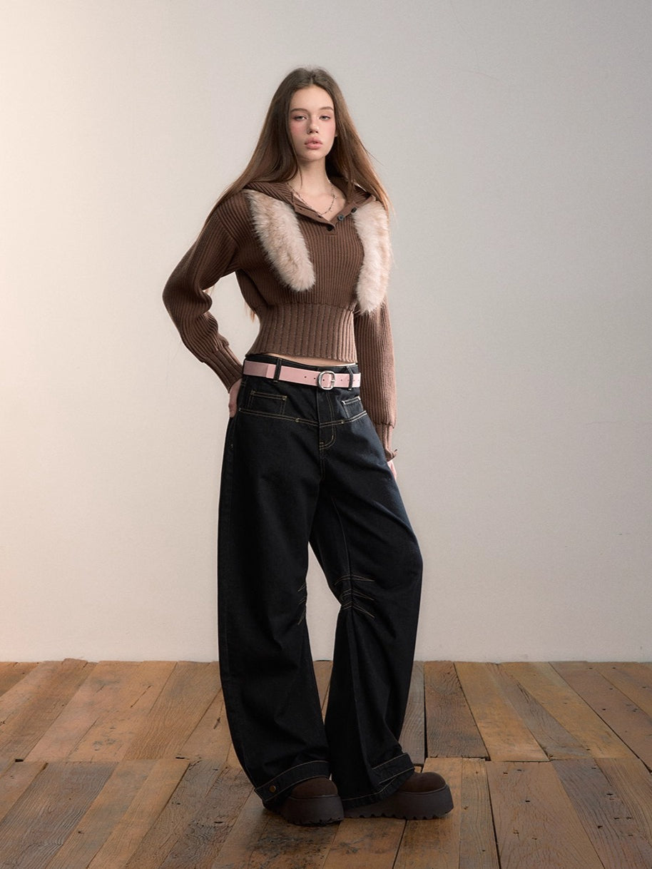 Original Vintage Straight-Leg Denim Pants