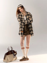 Black & Blue Vintage Plaid Shirt - CHINASQUAD