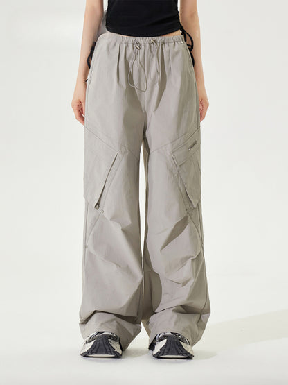 Pleated Low-rise Cargo Pants - CHINASQUAD