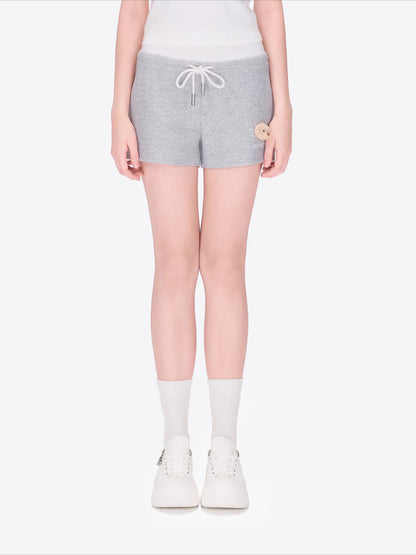 Double Waistband Panel Sport Shorts