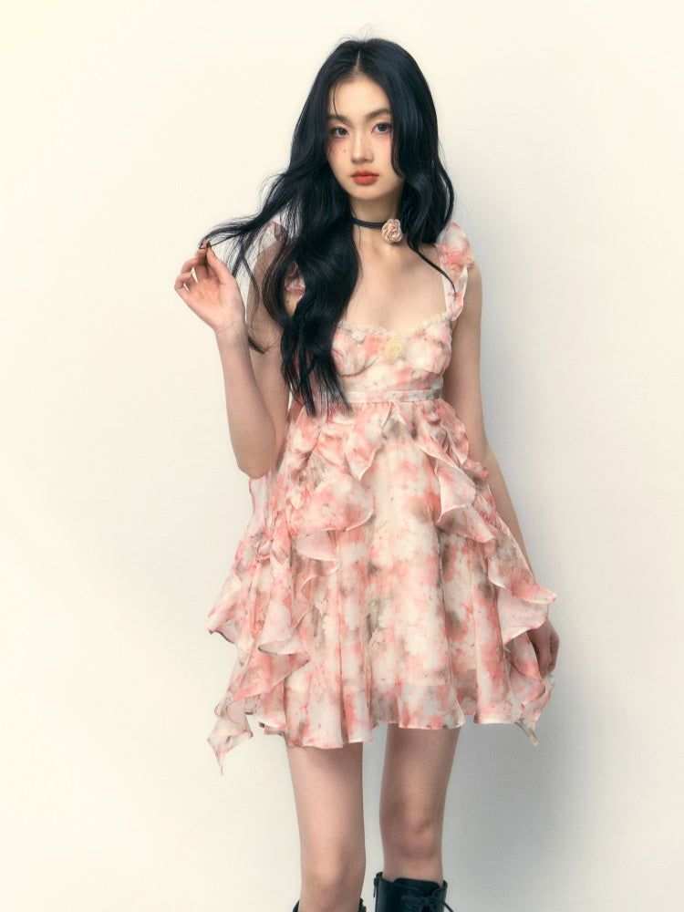 Pink Floral Dress