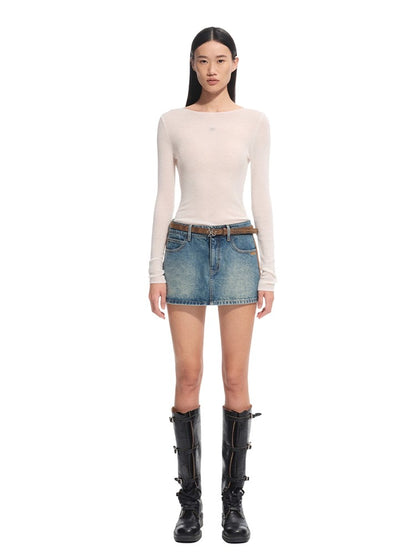 &quot;Djembe Series&quot; Meghan High-Neck Long-Sleeve Knit Sweater - CHINASQUAD