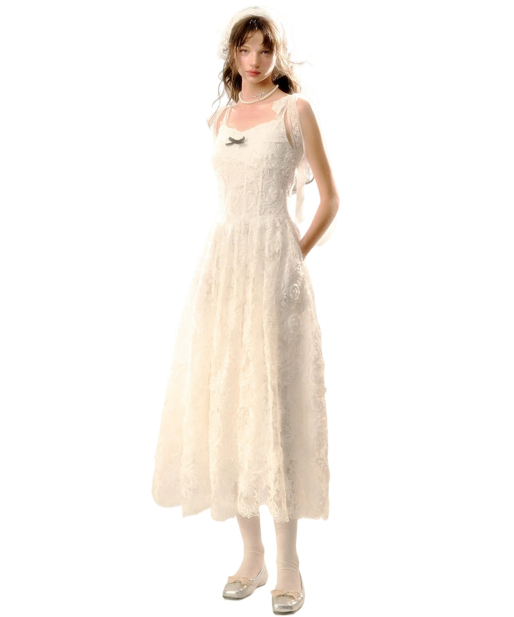 White Lace Dress - CHINASQUAD