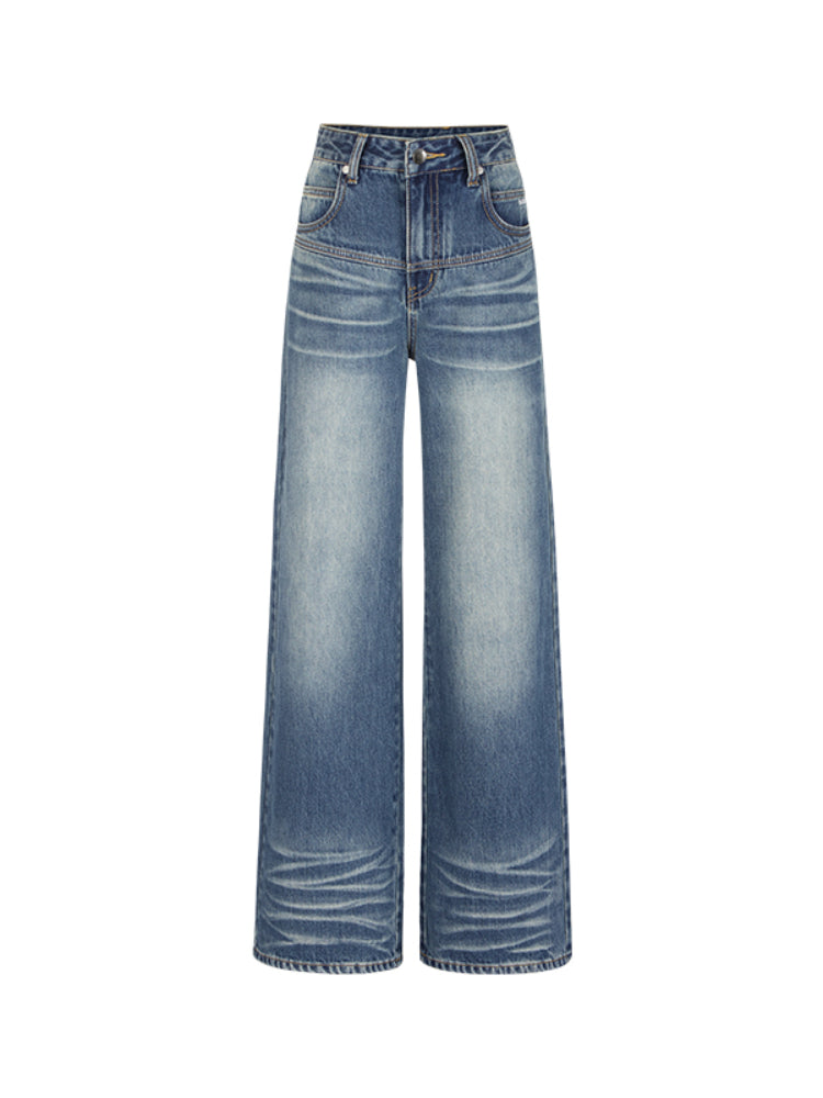 Handcrafted Whisker Straight Jeans