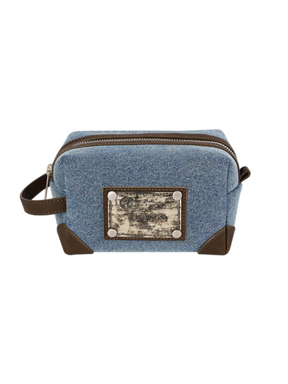 Vintage Denim Portable Large-Capacity Bag