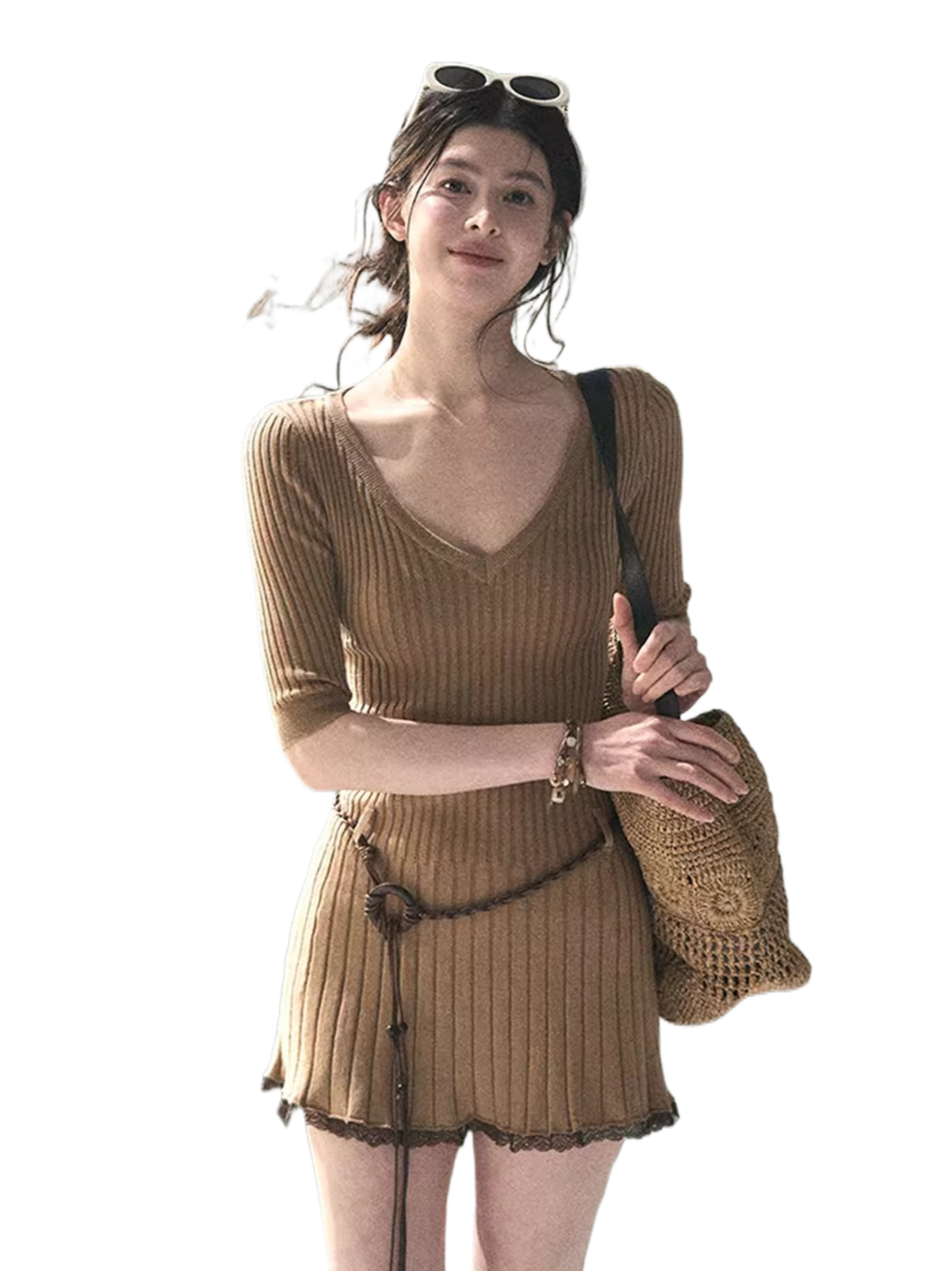 Amber Memory Knit Mini Dress