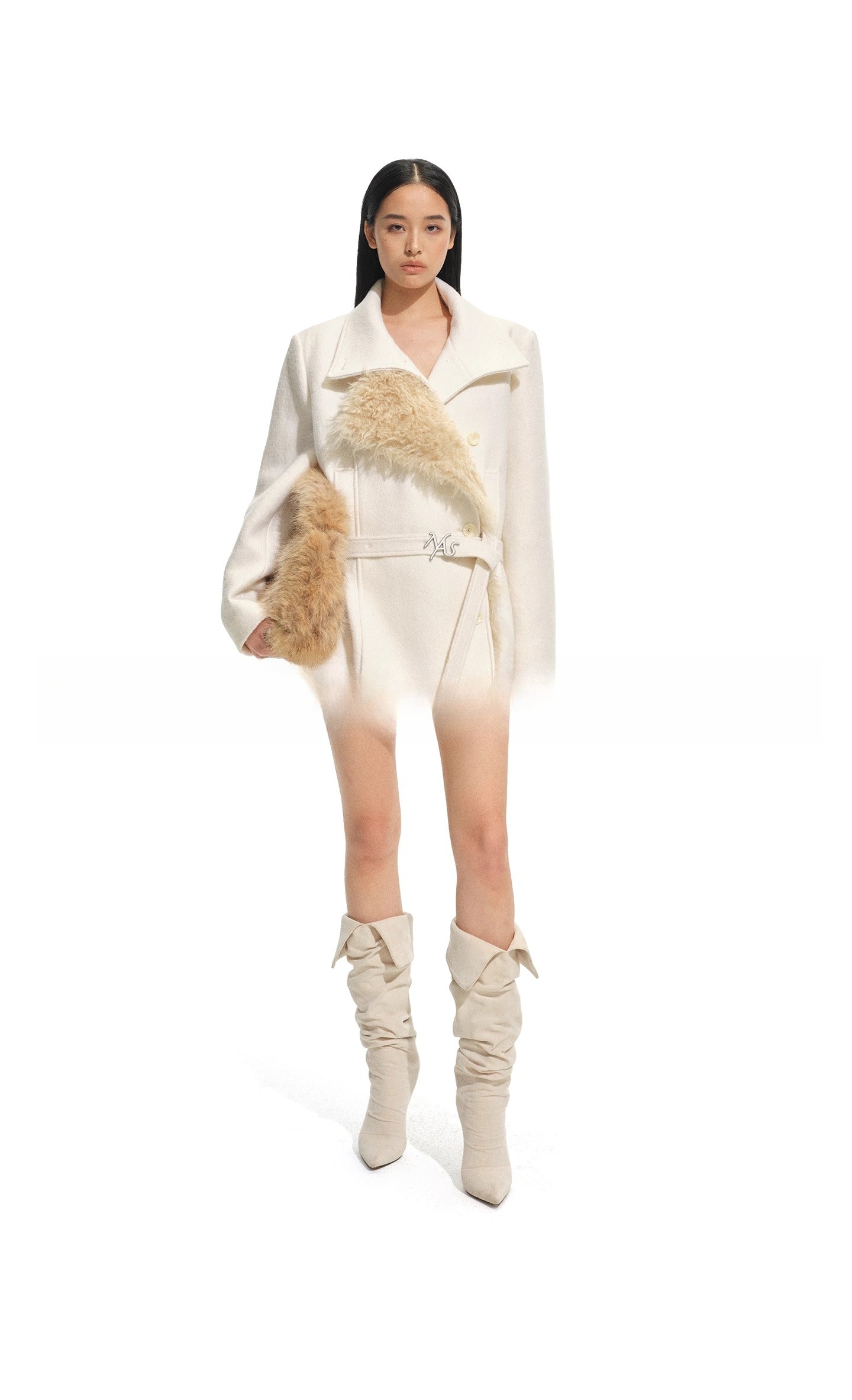 McKinley Wool-Blend Short Coat