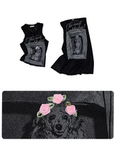 Vintage Frame Dog Print Tank & Midi Skirt Set 1Jinn Studio