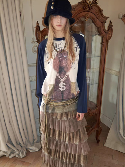 Crystal Graphic Long-Sleeve T-Shirt