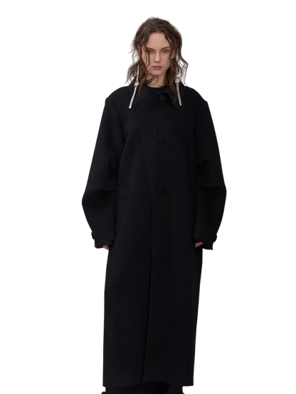 Double-Faced Wool Long Coat