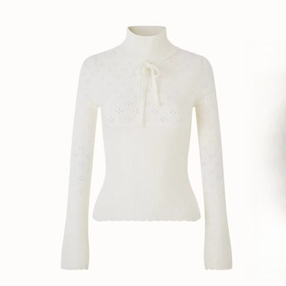 Wool-Blend Hollow Knit Base Layer