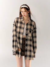 Black & Blue Vintage Plaid Shirt - CHINASQUAD