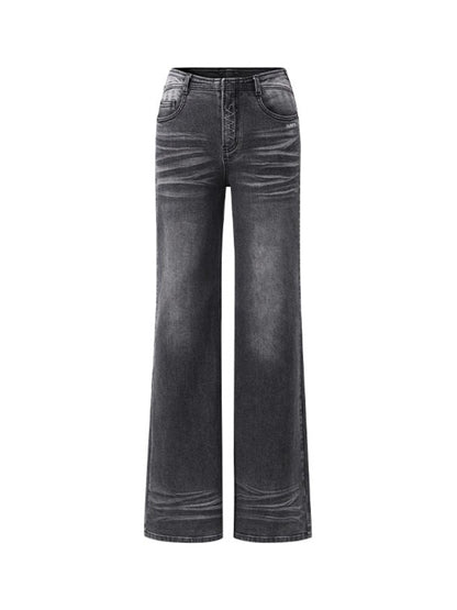 Natural Waist Fitted Straight Jeans - CHINASQUAD