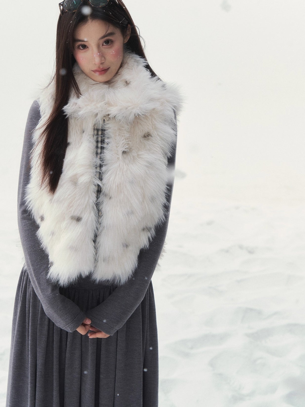 Reversible Fashion Faux Fur Jacket