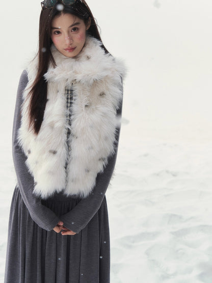 Reversible Fashion Faux Fur Jacket