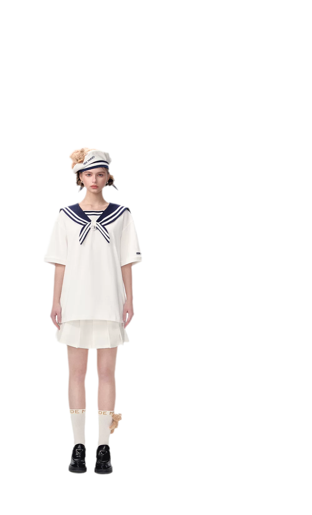 Sailor Collar Teddy Top