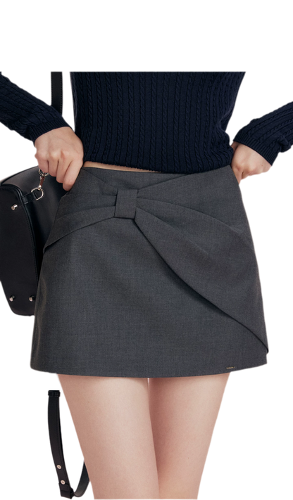 Three-Dimensional Bow A-Line Skirt