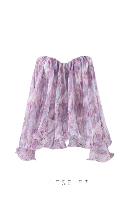 Amethyst Sheer Bustier Top