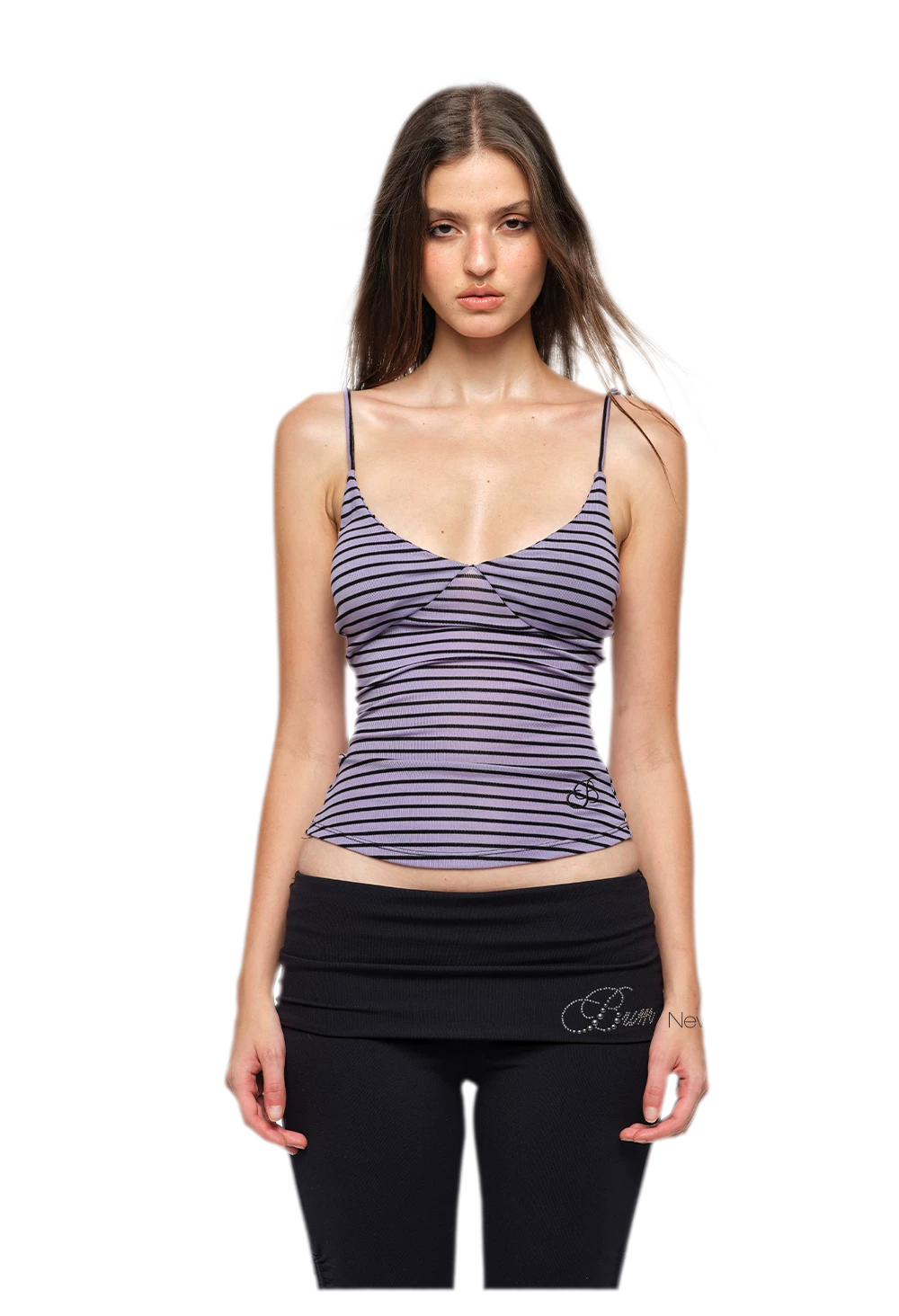 Striped Stretch Cami Top