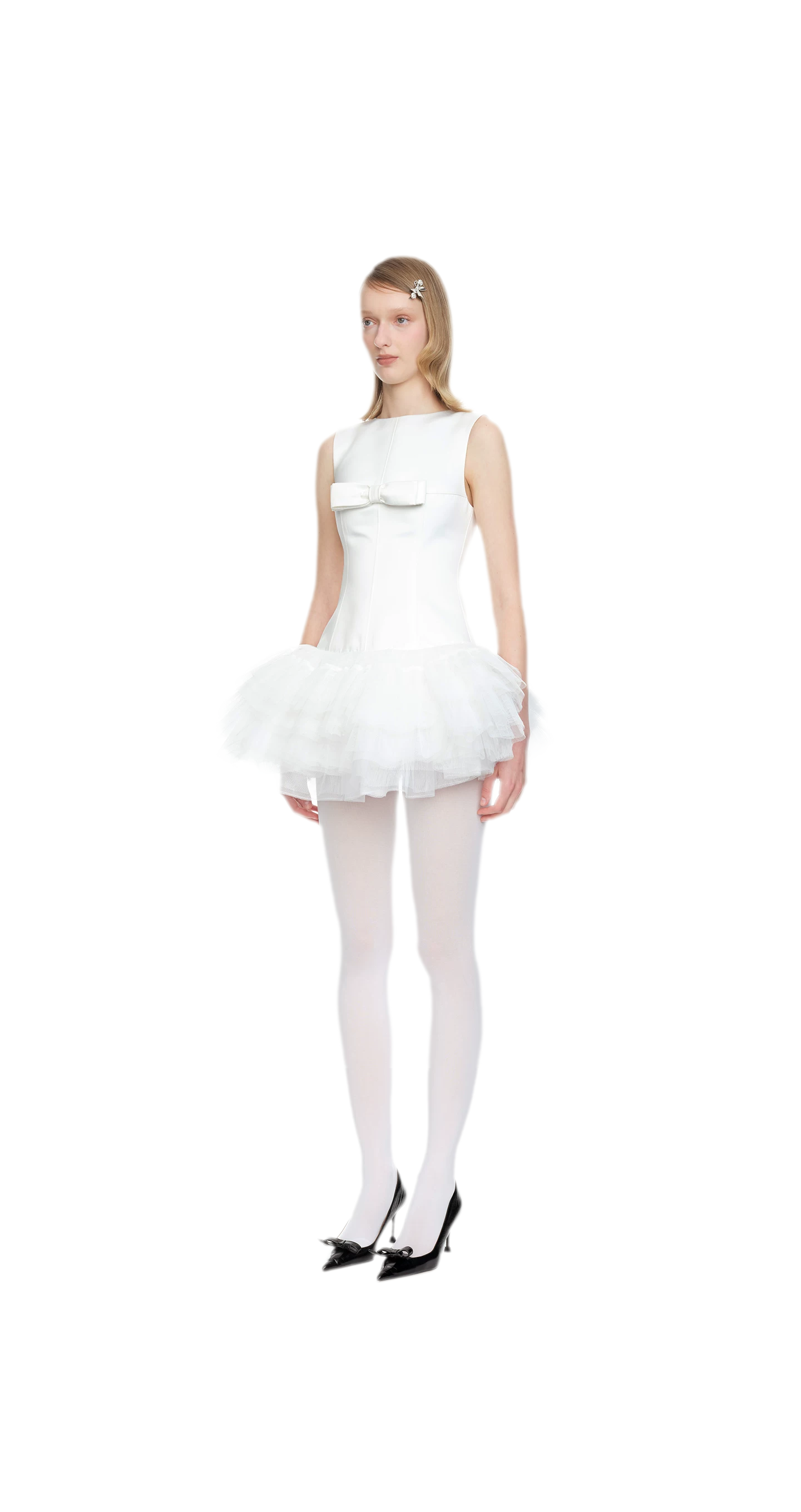 Layered Tulle Bowknot Dress