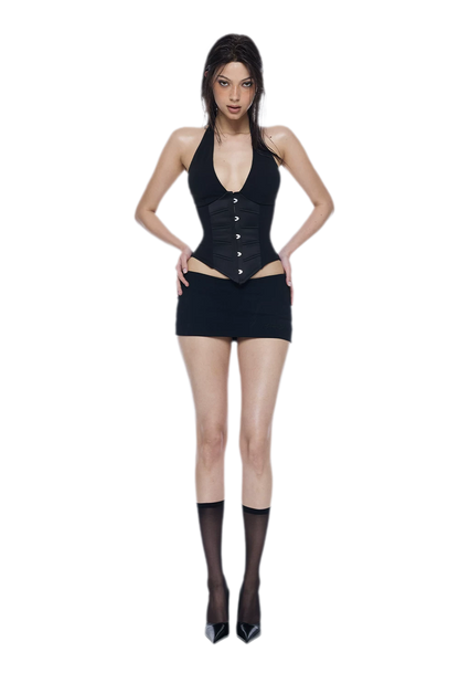 Structured Bustier Mini Skirt
