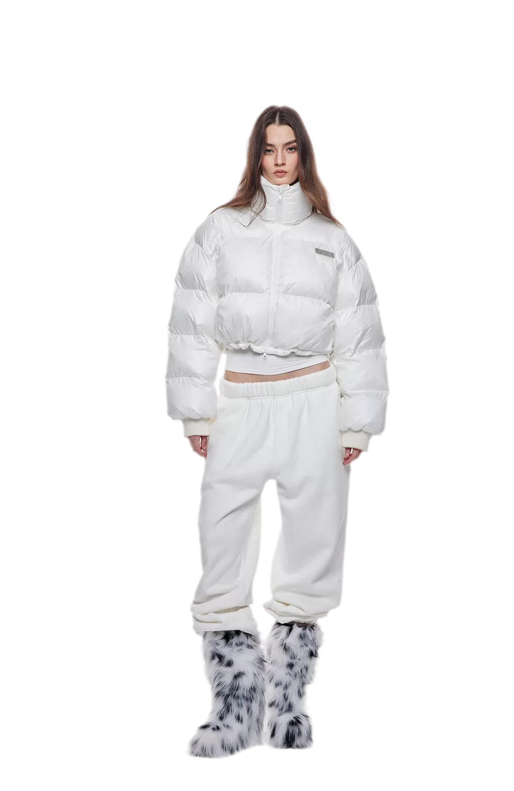Padded Funnel Collar Jacket