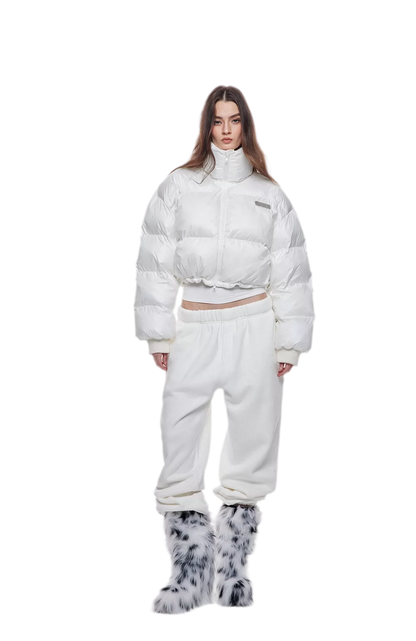 Padded Funnel Collar Jacket
