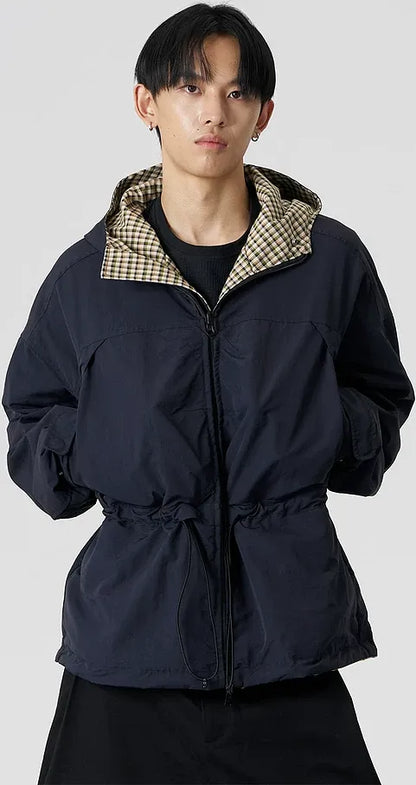 Reversible Hooded Windproof Jacket