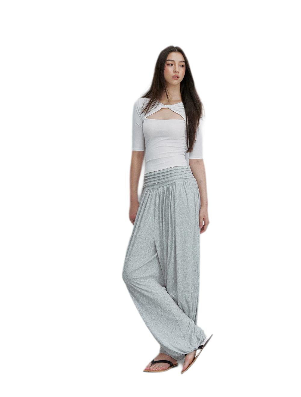 Draped Lantern Pants