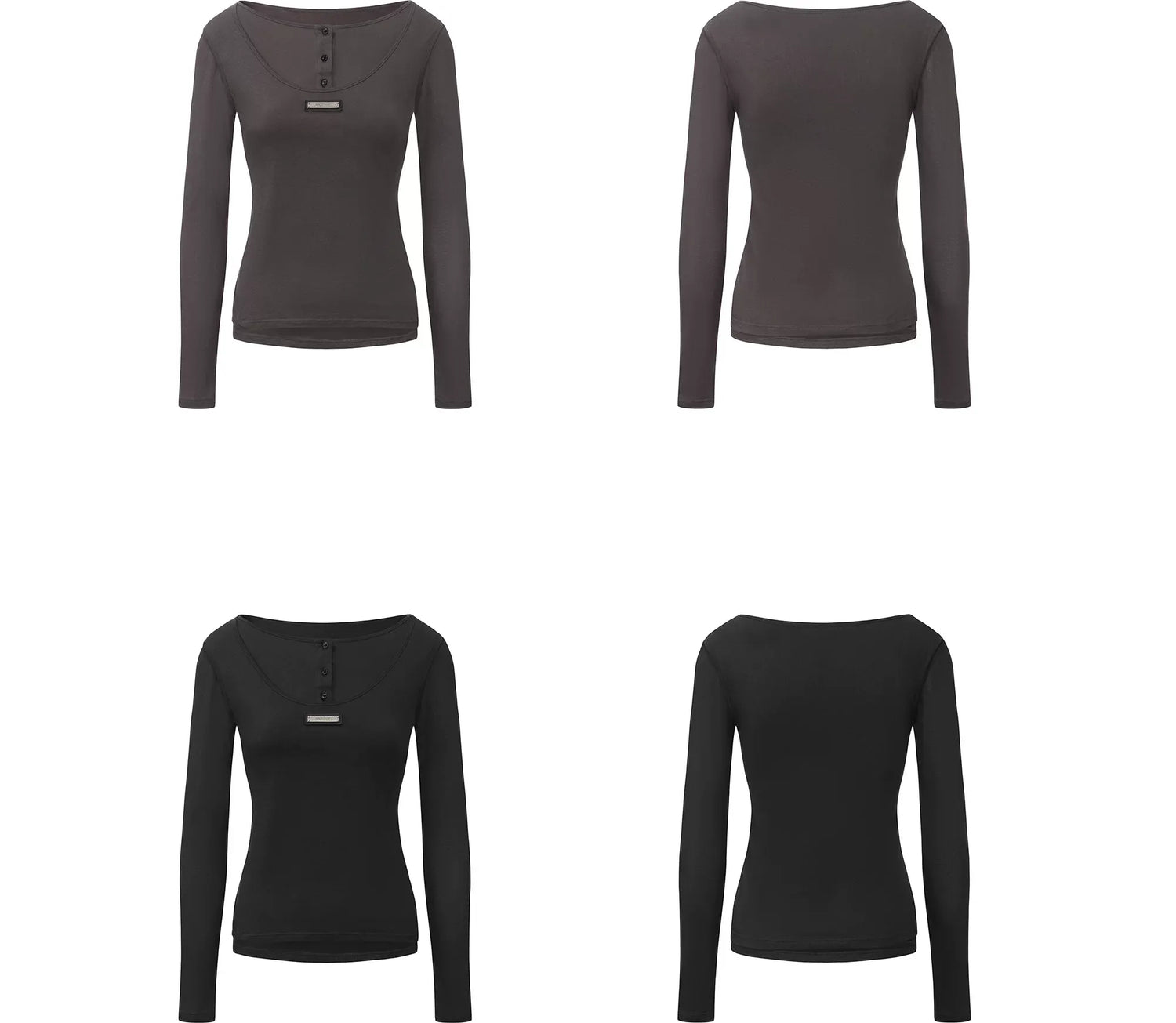 Custom Plaque Fitted Long-Sleeve T-Shirt