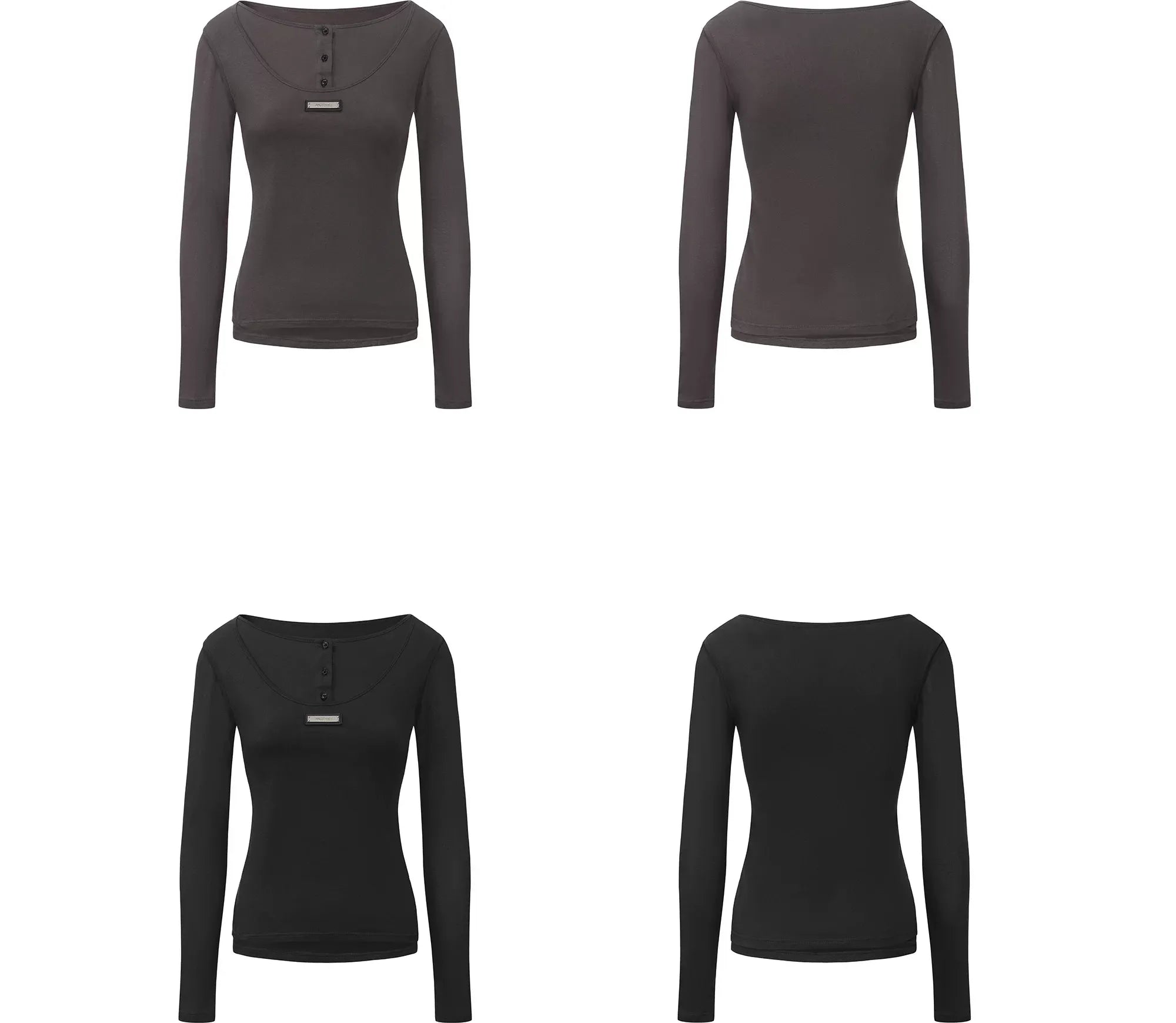 Custom Plaque Fitted Long-Sleeve T-Shirt