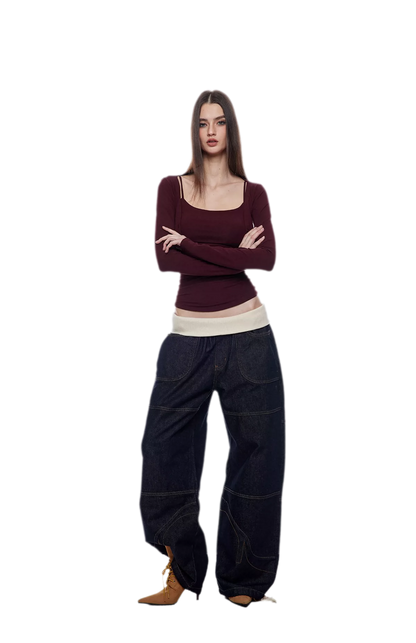 Layered Stretch Camisole Set