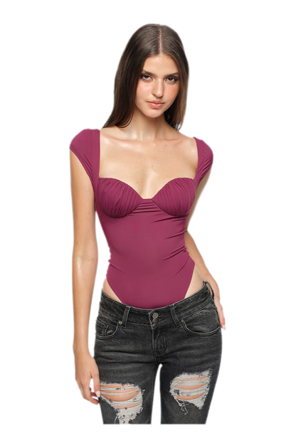 Ruched Cup Bodysuit