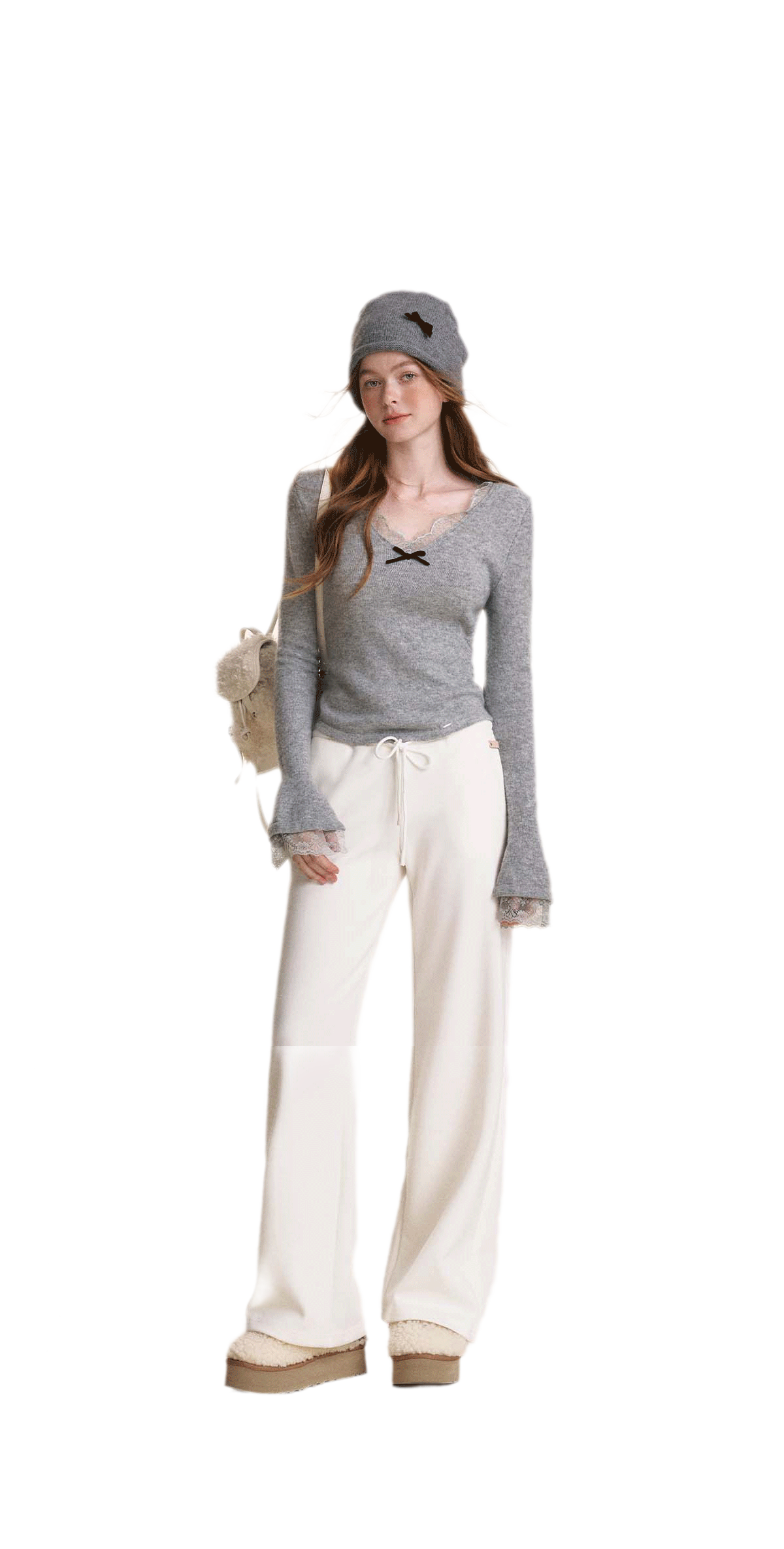 Drawstring High Waist Pants