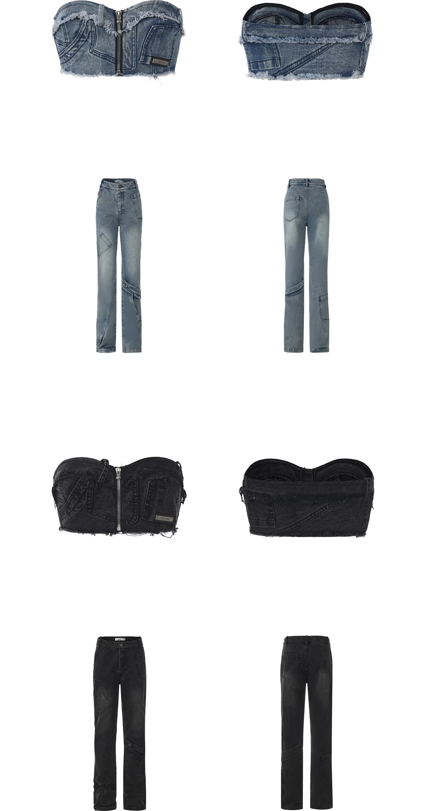 Deconstructed Denim Set