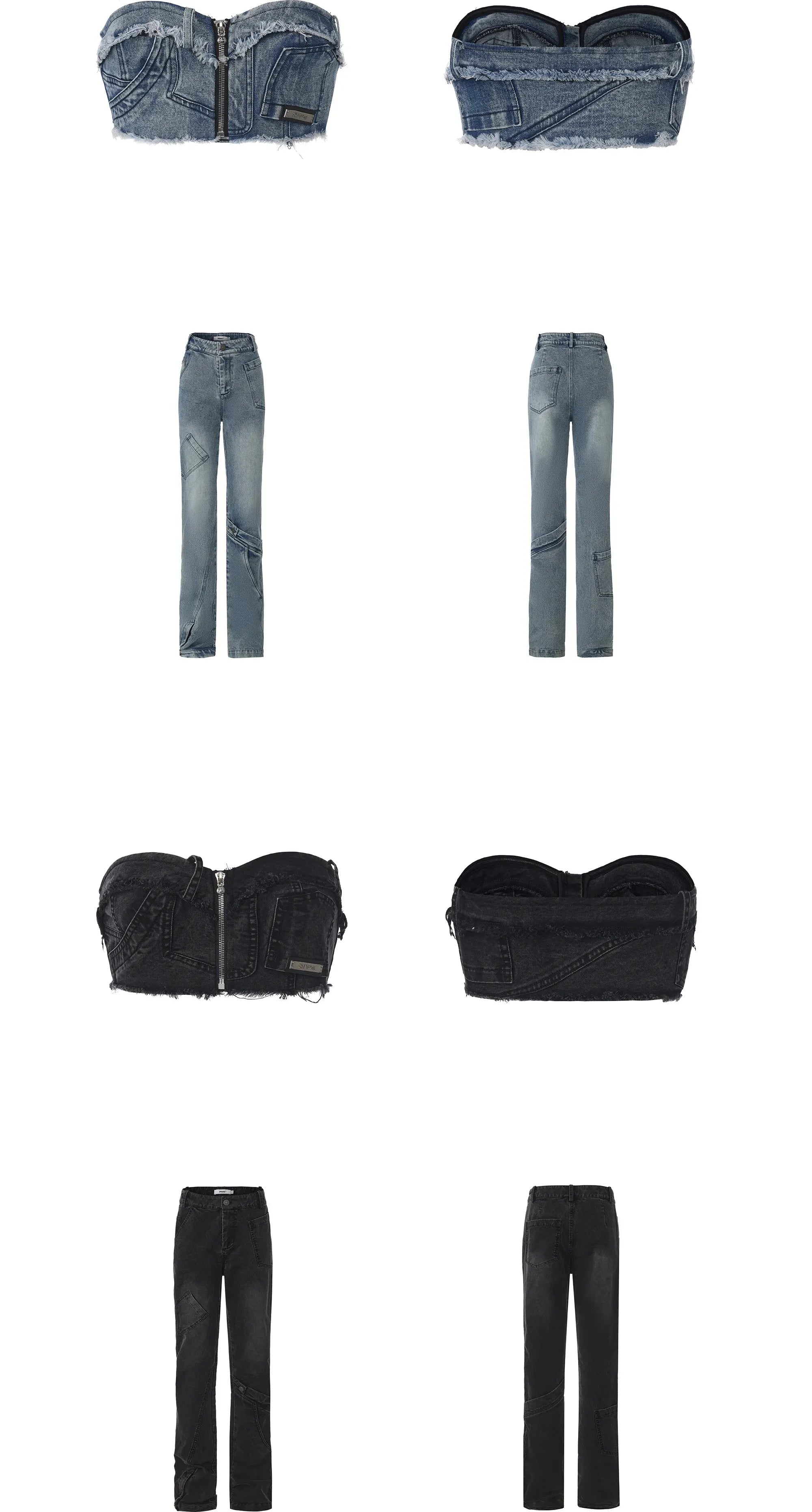 Deconstructed Denim Set
