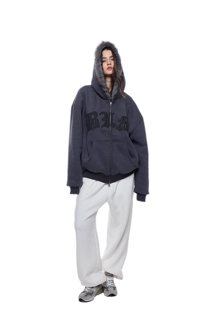 Reversible Faux Fur Hoodie