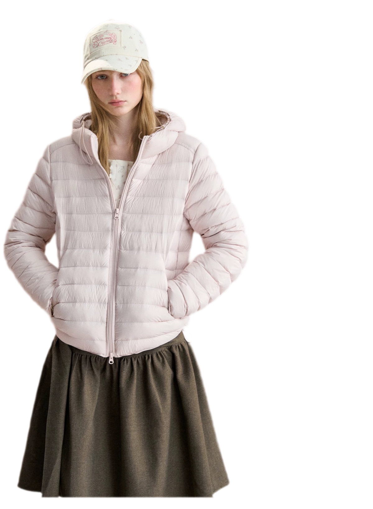 Lightweight Quilted Hooded Down Jacket